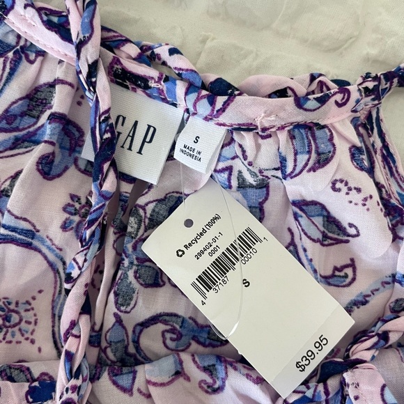 GAP Purple Floral Tank Top - Picture 4 of 6